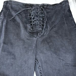 Free People black denim Sz 26